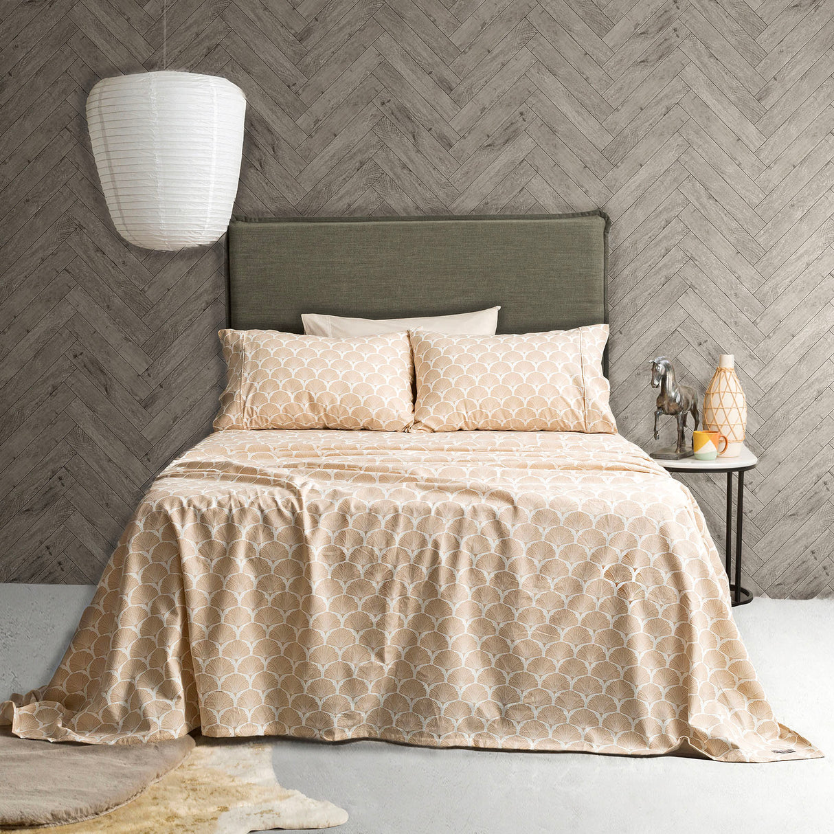 175GSM 100% Egyptian Cotton Flannelette Sheet Set In Patterned Designs by Park Avenue | Winter Warm Bedding