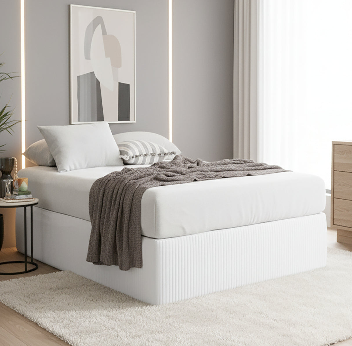 Luxiore 100% Organic Cotton Melange Jersey Fitted Sheet Combo Set by Renee Taylor | Breathable Eco Cotton Wrinkle Free Sheets