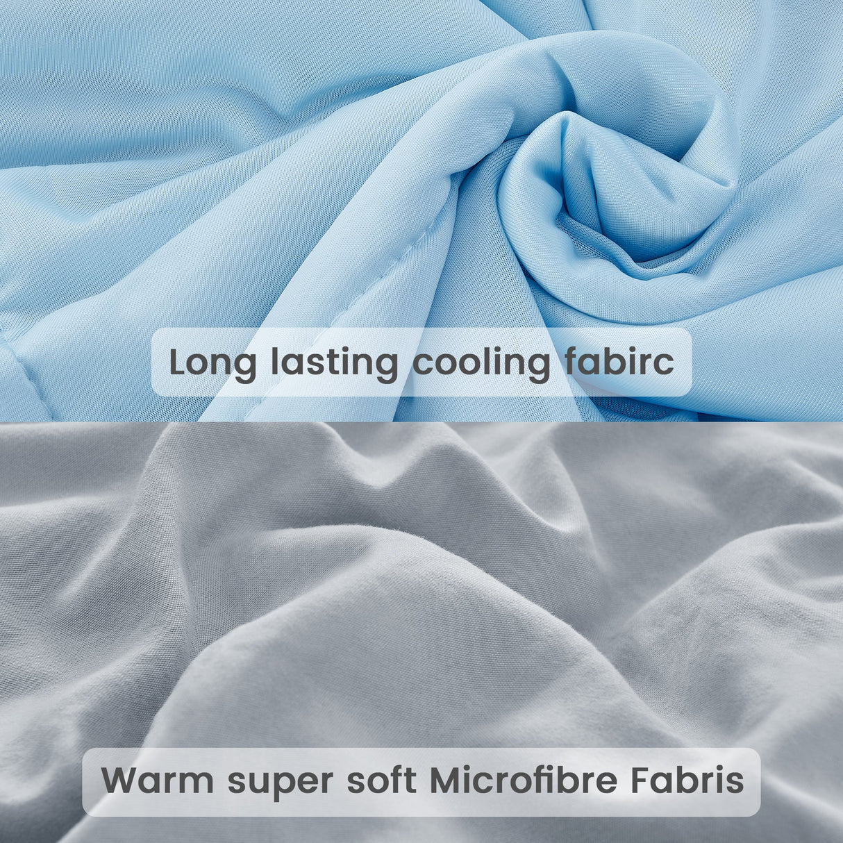 Luxiore Dual Sided Ultra Cooling Comforter | All Seasons Arc Chill Fabric Cool Max Blanket