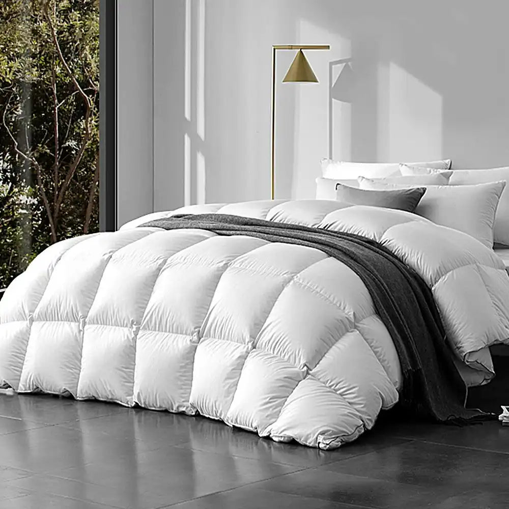 Nuvola Premium Ultra Warm 800GSM Goose Down Feather Quilt | Thermal Warmth Goose Duvet