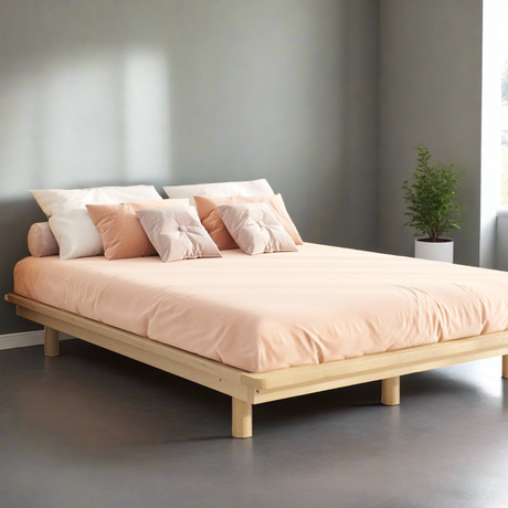 Scandi Alto Premium Timber Platform Bed | Reinforced Durable Wooden Floating Bed Base