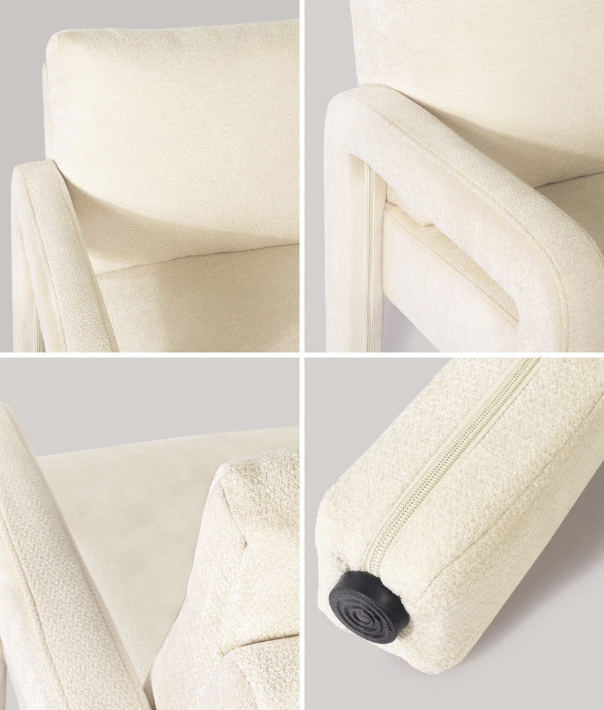 Milano Super Soft Velvet Touch Armchair | Designer Feel Modern Accent Lounge Chair