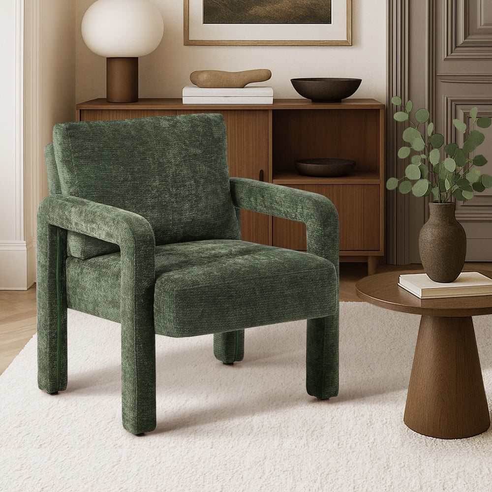 Milano Super Soft Velvet Touch Armchair | Designer Feel Modern Accent Lounge Chair