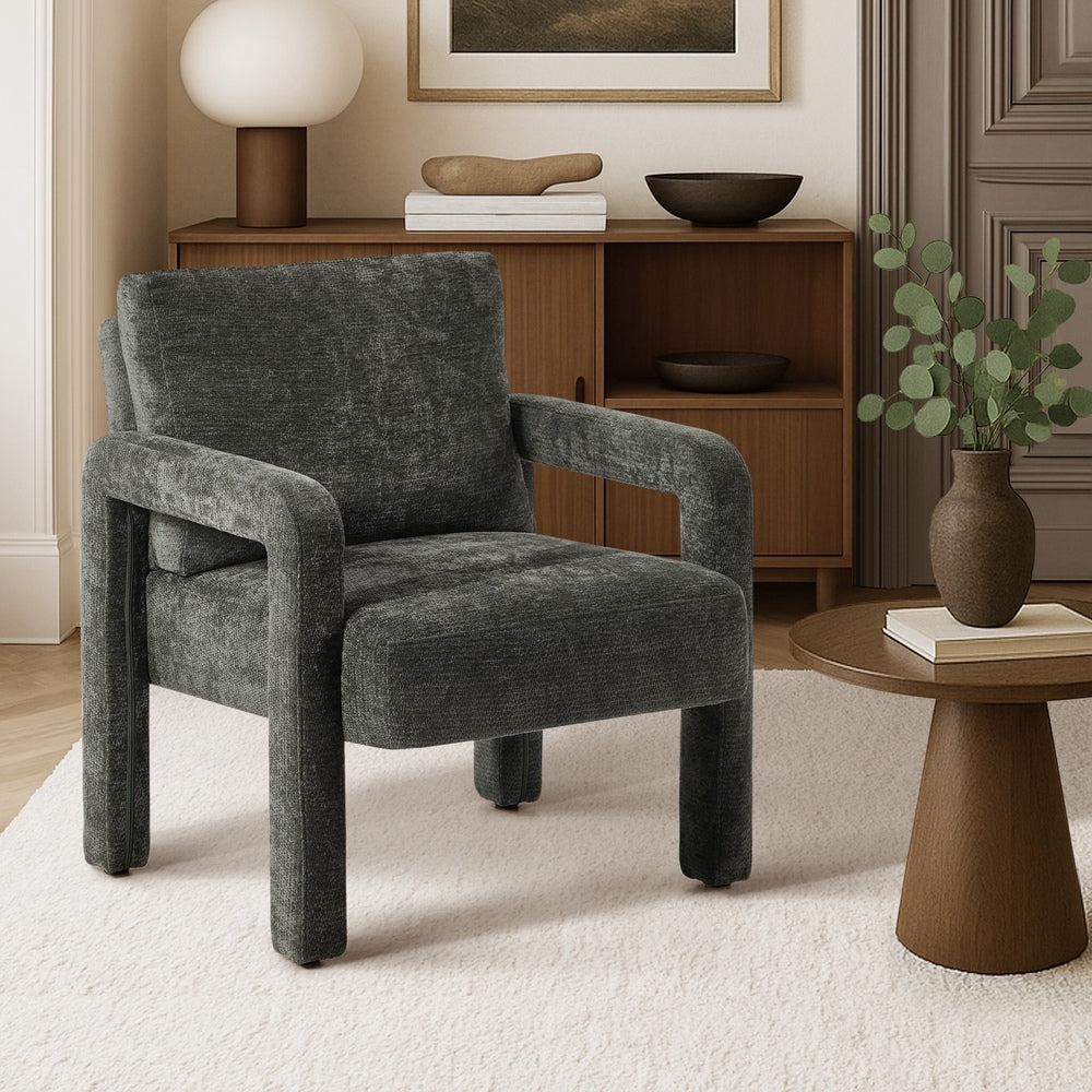 Milano Super Soft Velvet Touch Armchair | Designer Feel Modern Accent Lounge Chair