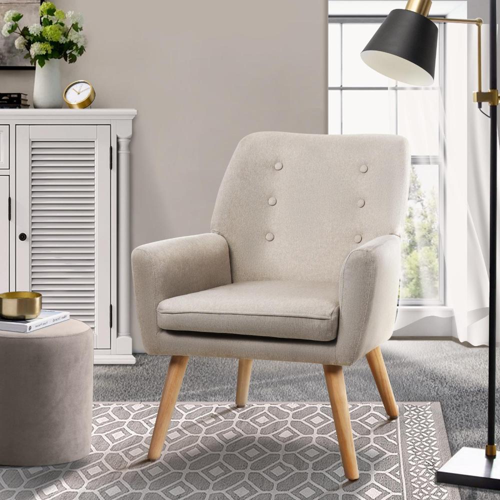 Grazia Modern Fabric Accent Tub Armchair | Extra Large Soft Upholstered Lounge Chair