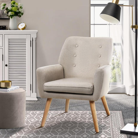 Grazia Modern Fabric Accent Tub Armchair | Extra Large Soft Upholstered Lounge Chair