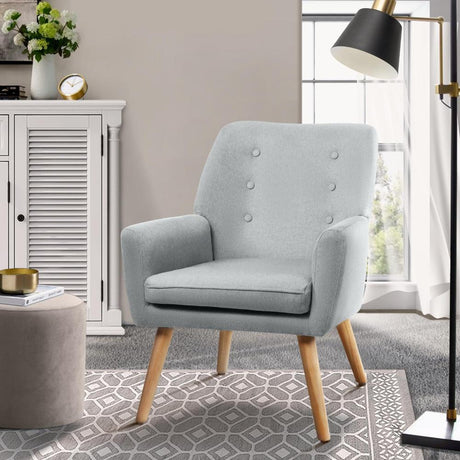 Grazia Modern Fabric Accent Tub Armchair | Extra Large Soft Upholstered Lounge Chair