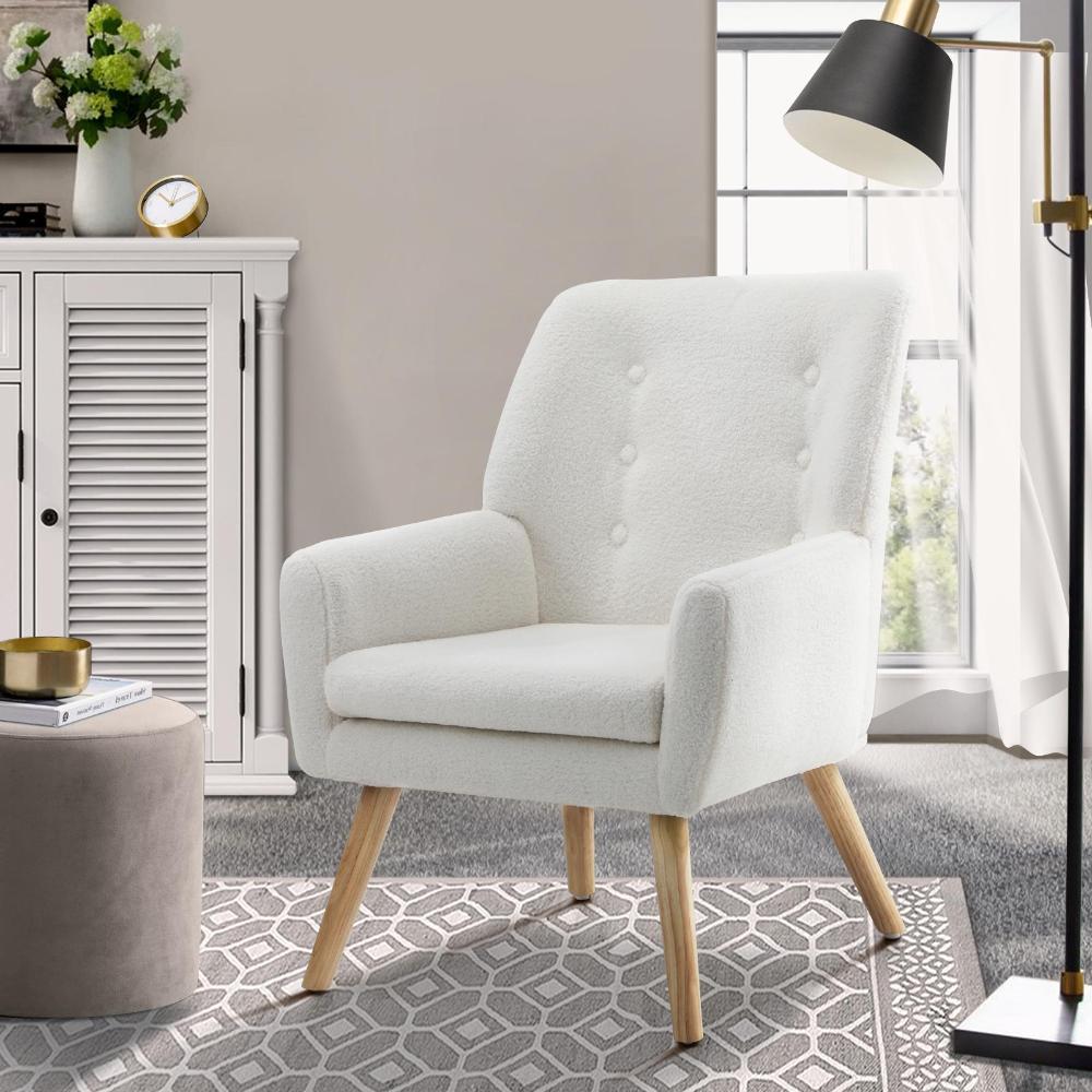 Grazia Modern Fabric Accent Tub Armchair | Extra Large Soft Upholstered Lounge Chair