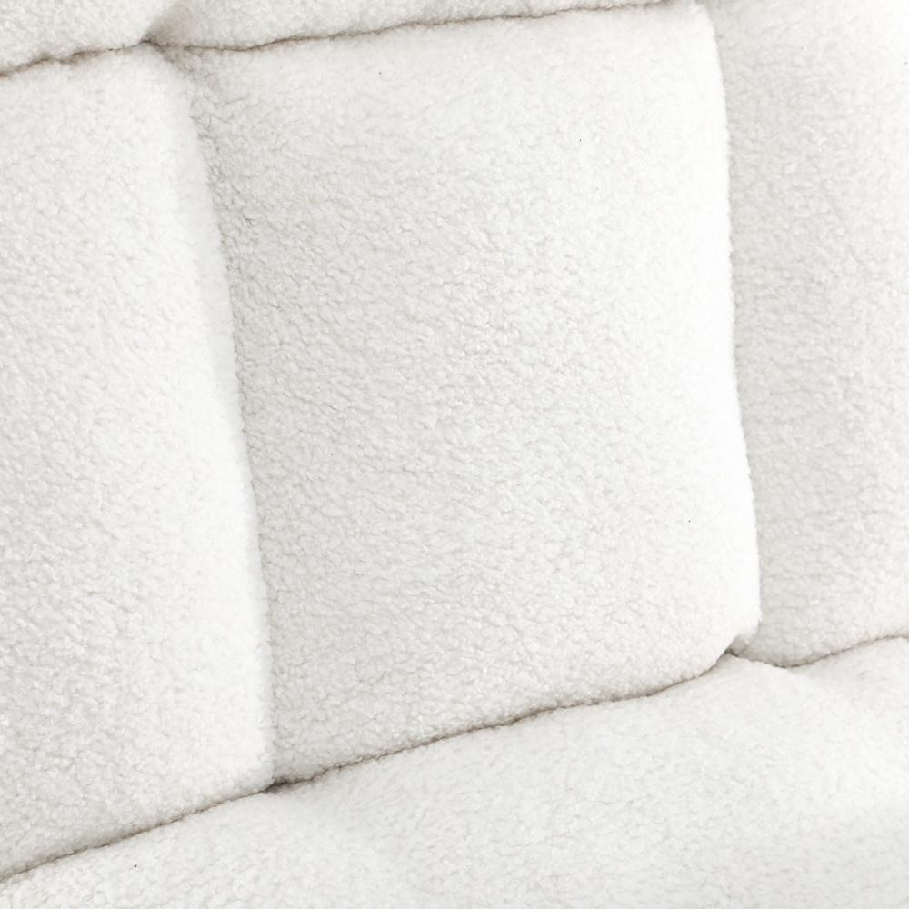 Lana Fabric Lounge Chair And Ottoman Stool | Swivel Seat Recline Extra Soft Armchair and Ottoman Set