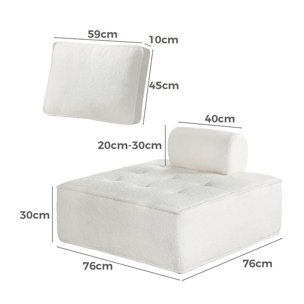 Natuzzo Verstaile Modular Sofa Lounge Set | Adjustable Armless Sofa Lounge