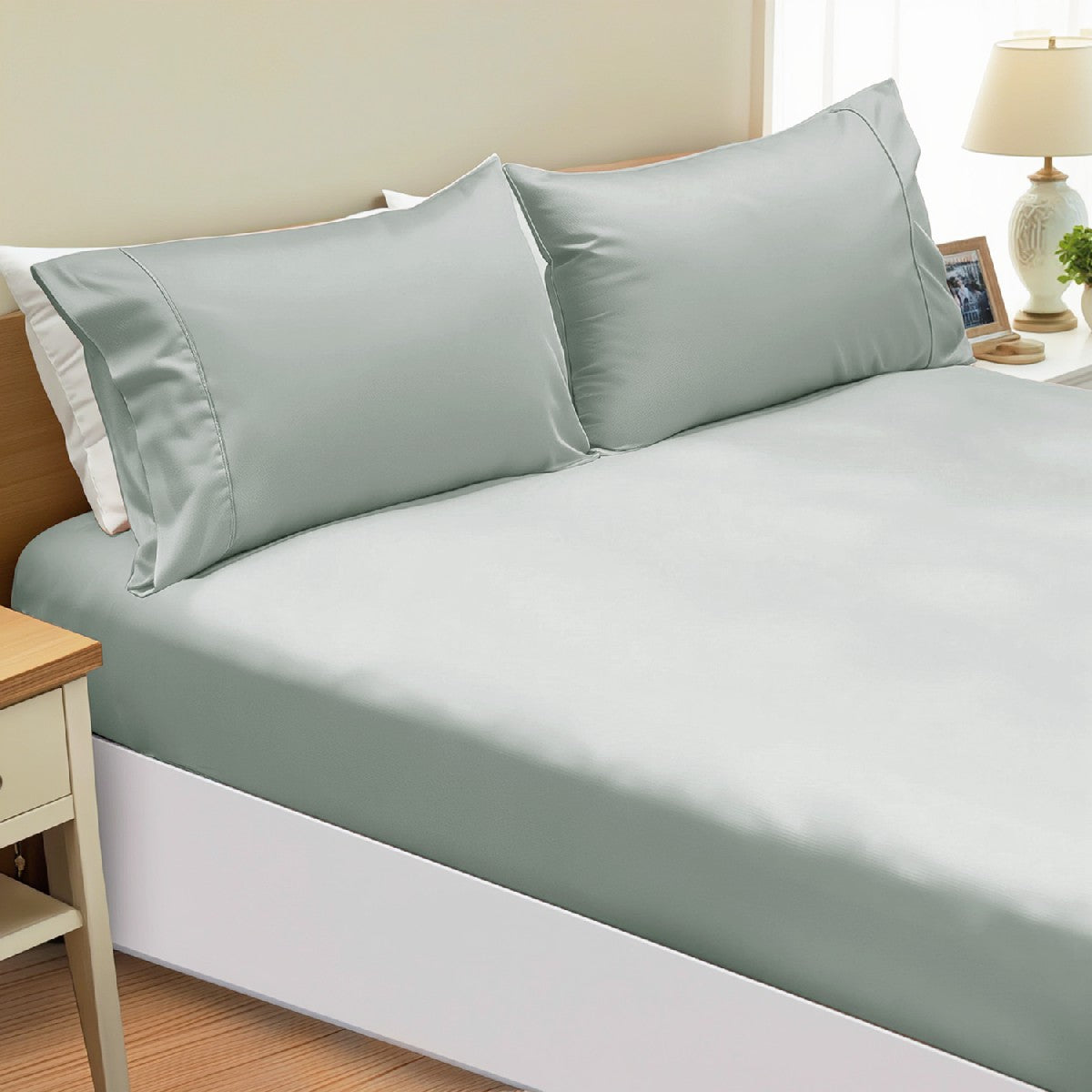 Ramesses Supreme 1200TC Egyptian Cotton and Bamboo Fitted Sheet Combo Set | Luxury Bedding Sheets