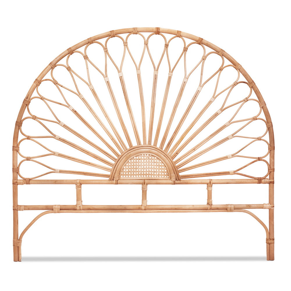 Dreamweaver Rattan Bed Frame Headboard | Modern Wooden Sturdy Bed Head