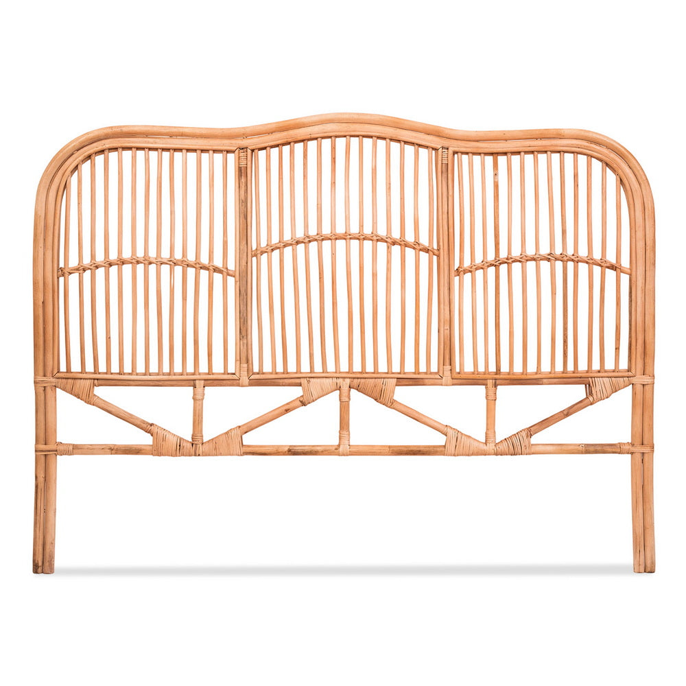 Acapulco Rattan Bed Frame Headboard | Modern Retro Wooden Sturdy Bed Head