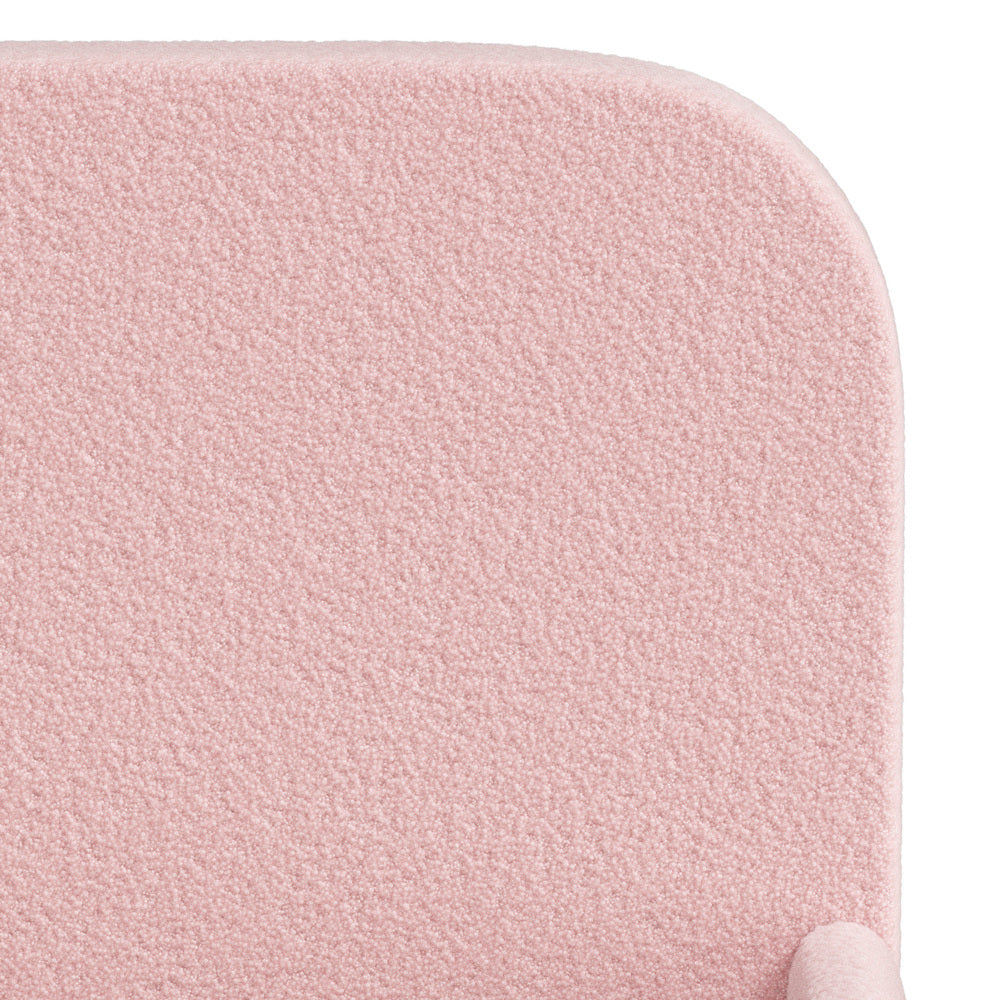 Teddy Leo Winged Soft Boucle Kids Bed | Cushioned Premium Boucle Fabric Childrens Bed Frame