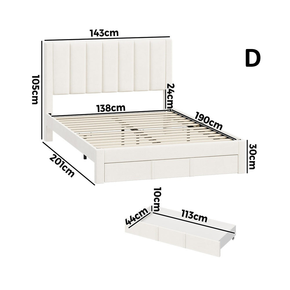 Astoria Plush Velvet Fabric Storage Bed | Prestige Fabric Bed Frame and Storage Drawers