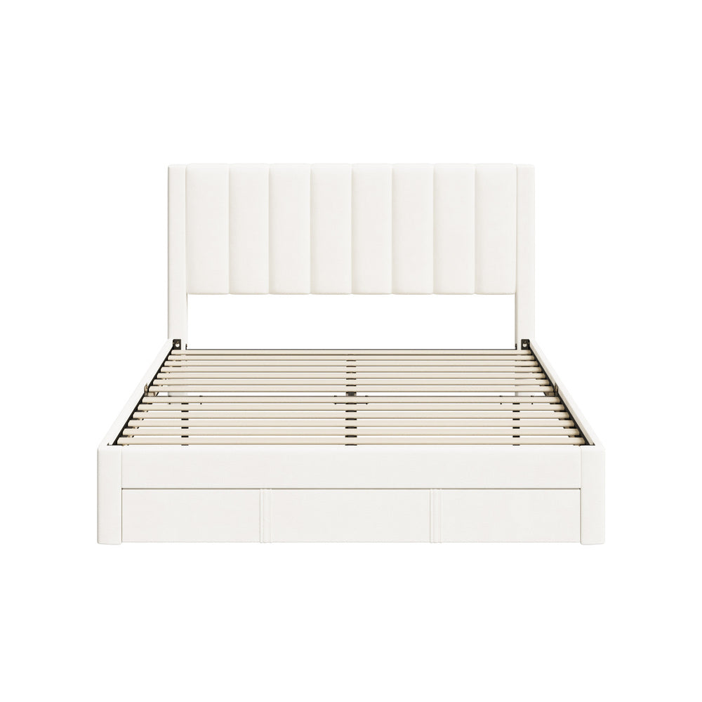 Astoria Plush Velvet Fabric Storage Bed | Prestige Fabric Bed Frame and Storage Drawers