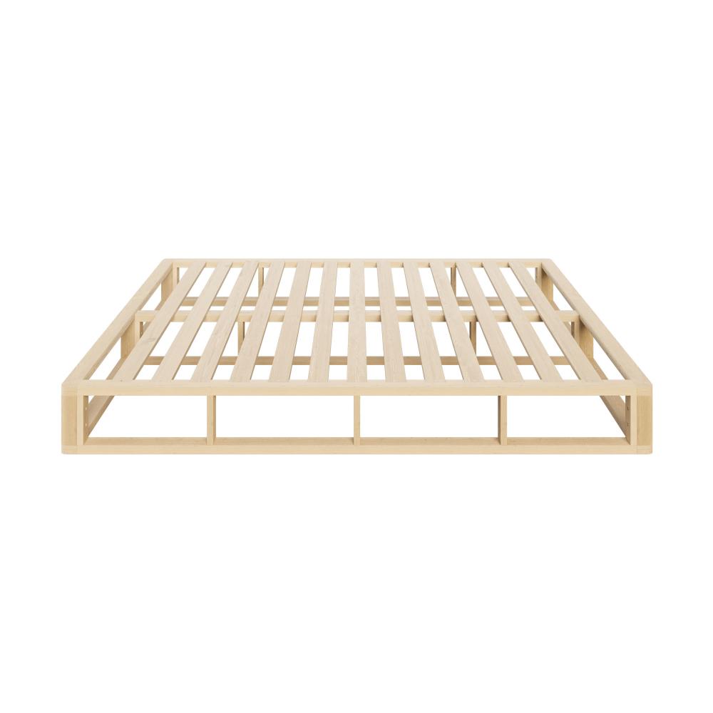 Rearo Cage Style Wooden Slim Bed Base | Modern Minimialistic Durable Wooden Bed Frame Base