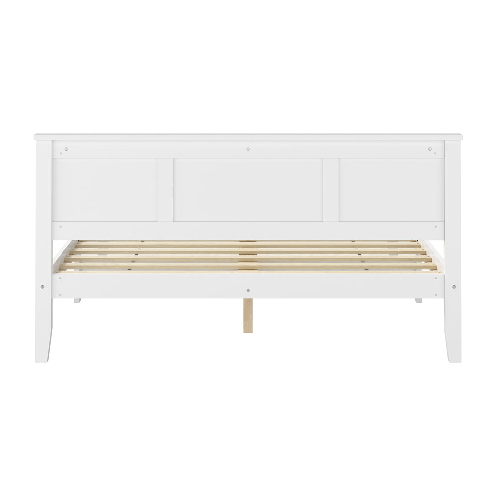 Aria Hampton White Wooden Bed Frame | Solid Modern Timber Bed High Quality Frame