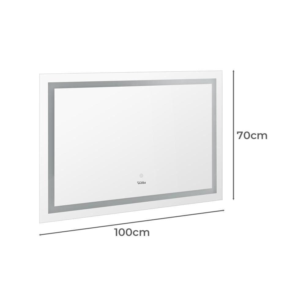 Lumiro Rectangular Bathroom LED Mirror | Rectangular Modern High Quality 3 Colour LED Bathroom Mirros | Easy Install Anti Fog