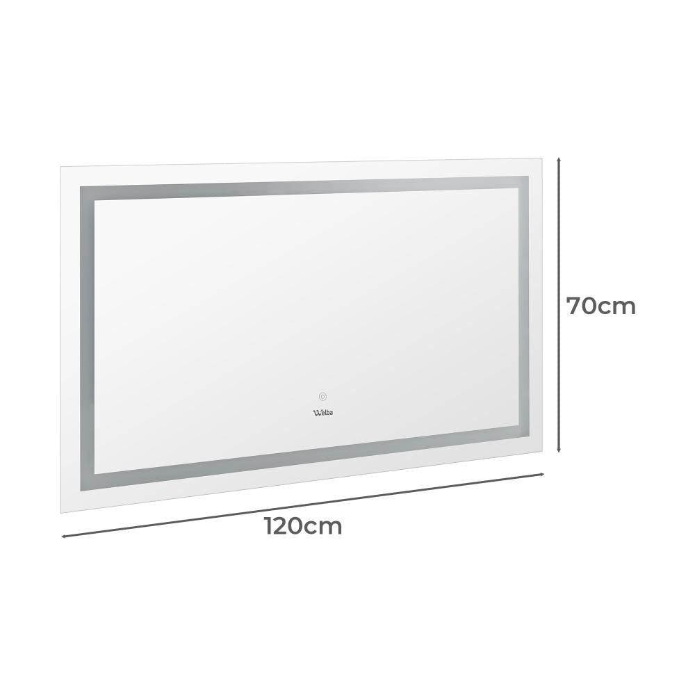 Lumiro Rectangular Bathroom LED Mirror | Rectangular Modern High Quality 3 Colour LED Bathroom Mirros | Easy Install Anti Fog
