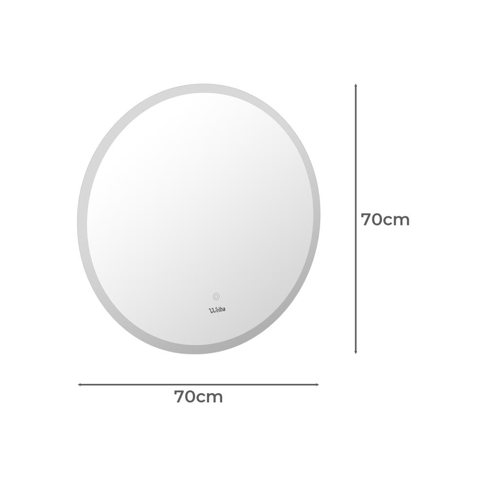 Lumiro Round Bathroom LED Mirror | Round Modern High Quality 3 Colour LED Bathroom Mirros | Easy Install Anti Fog