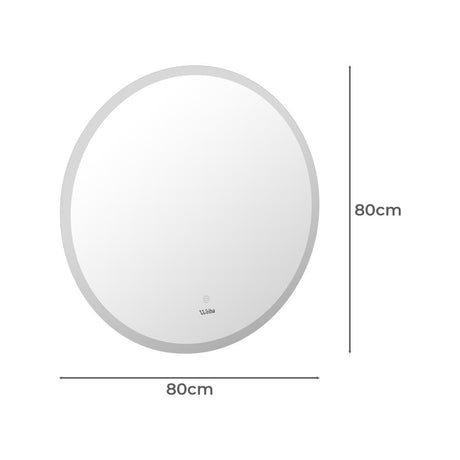 Lumiro Round Bathroom LED Mirror | Round Modern High Quality 3 Colour LED Bathroom Mirros | Easy Install Anti Fog