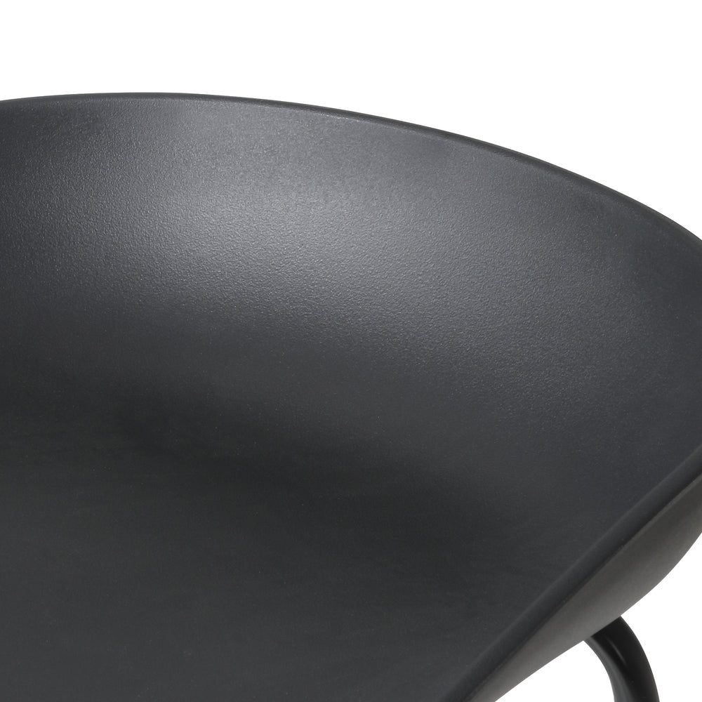 Set of Four Astanto Modern Slim Barstools | 4x Metal Frame 73cm High Bastools Set