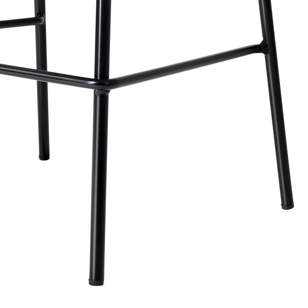 Set of Four Astanto Modern Slim Barstools | 4x Metal Frame 73cm High Bastools Set