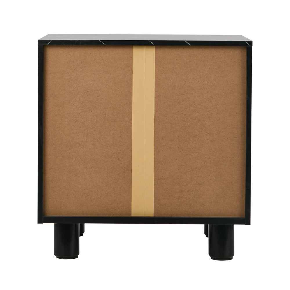 Ferrara 2 Draw Wooden Bedside Table | Modern Style Storage Nightstand