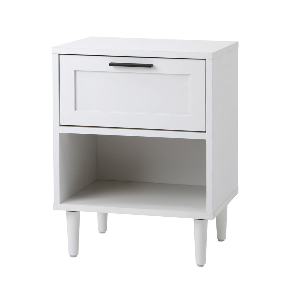 Aspire Modern Two Drawer Bedside Table | Modern Wooden Storage Unit Nightstand