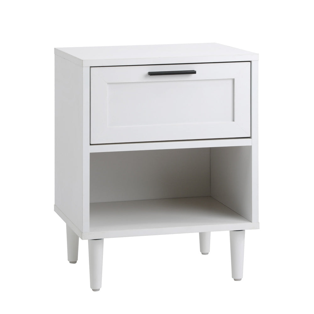 Aspire Modern Two Drawer Bedside Table | Modern Wooden Storage Unit Nightstand