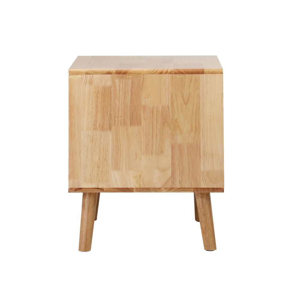 Prato 2 Draw Wooden Bedside Table | Modern Storage Bedside Unit Nightstand