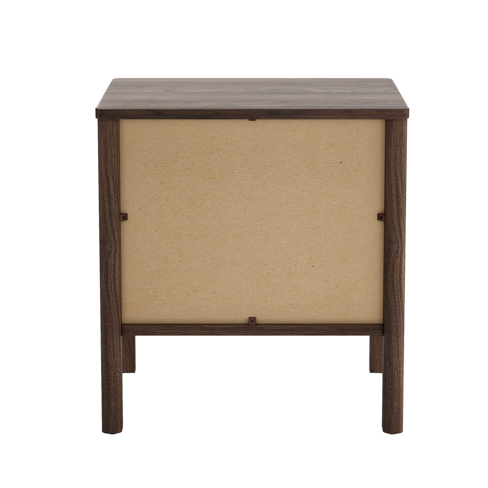 Aston 2 Draw Handle Free Bedside Table | Modern Scandi Style Nightstand