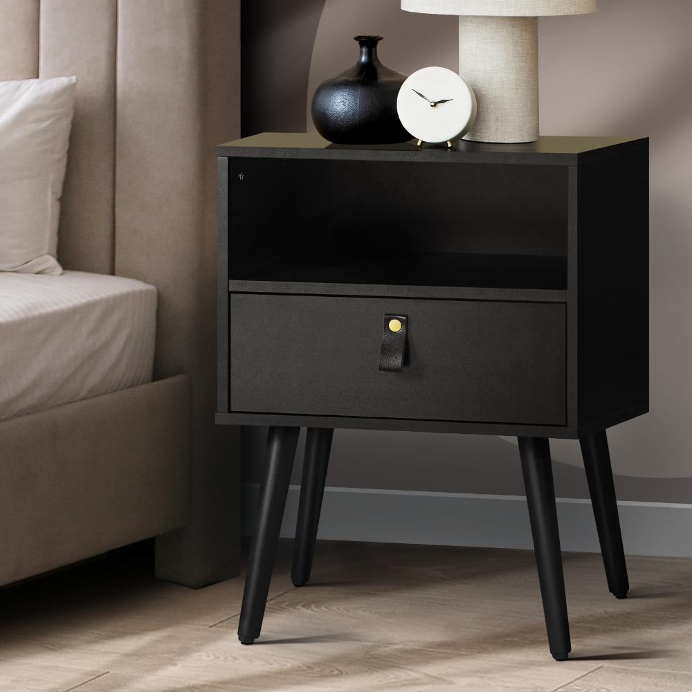 Nordi Slimline Bedside Table with Drawer | Scandi Style Bedside Tables