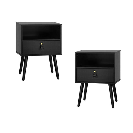 Nordi Slimline Bedside Table with Drawer | Scandi Style Bedside Tables