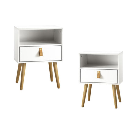 Nordi Slimline Bedside Table with Drawer | Scandi Style Bedside Tables