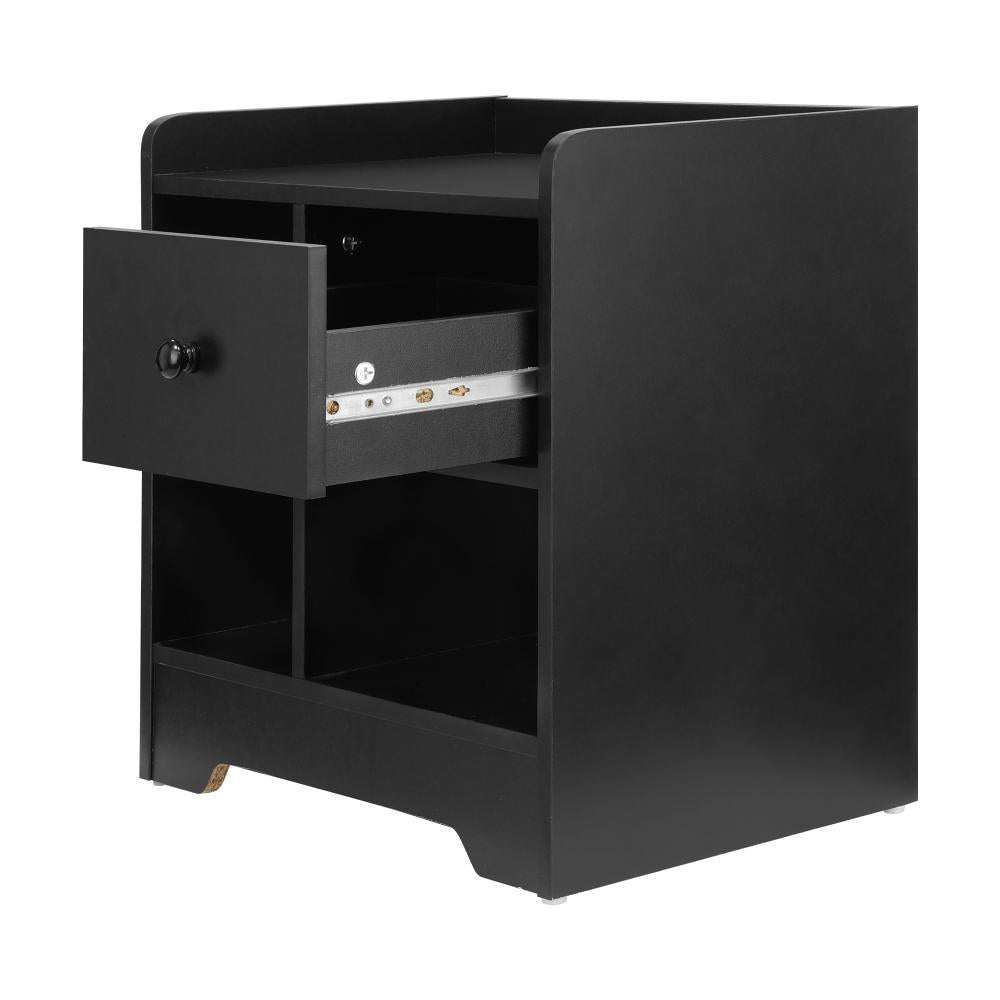 Junos Multi Storage Modern Bedside Table | Sleek Versatile Nightstand Table