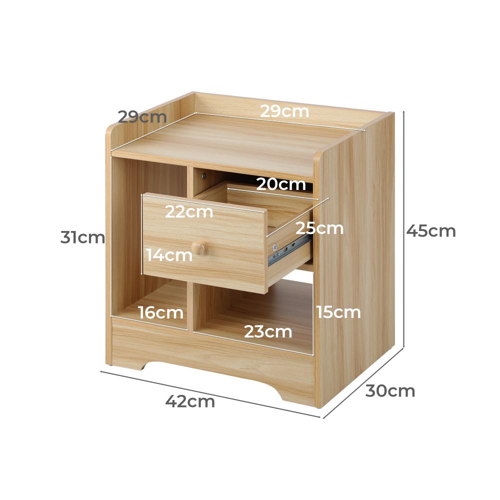 Junos Multi Storage Modern Bedside Table | Sleek Versatile Nightstand Table