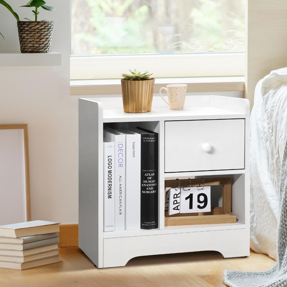 Junos Multi Storage Modern Bedside Table | Sleek Versatile Nightstand Table