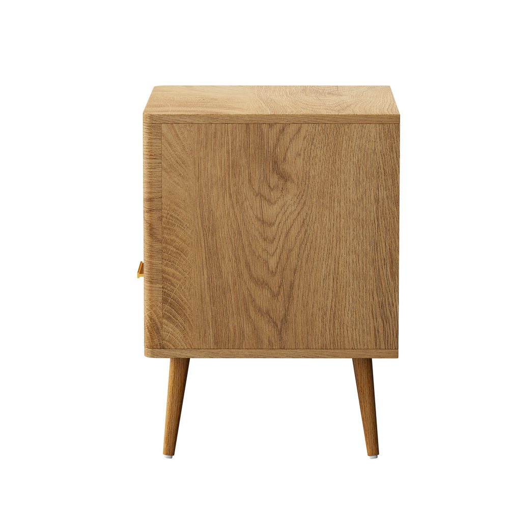 Nordi 1 Draw Wooden Bedside Table | Slim Scandi Style Wooden Bedside Table Unit