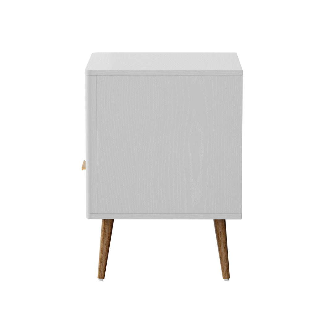 Nordi 1 Draw Wooden Bedside Table | Slim Scandi Style Wooden Bedside Table Unit