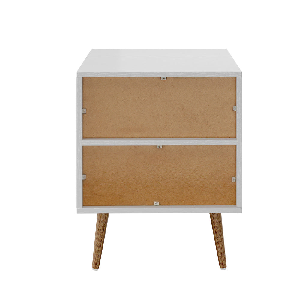 Nordi 1 Draw Wooden Bedside Table | Slim Scandi Style Wooden Bedside Table Unit