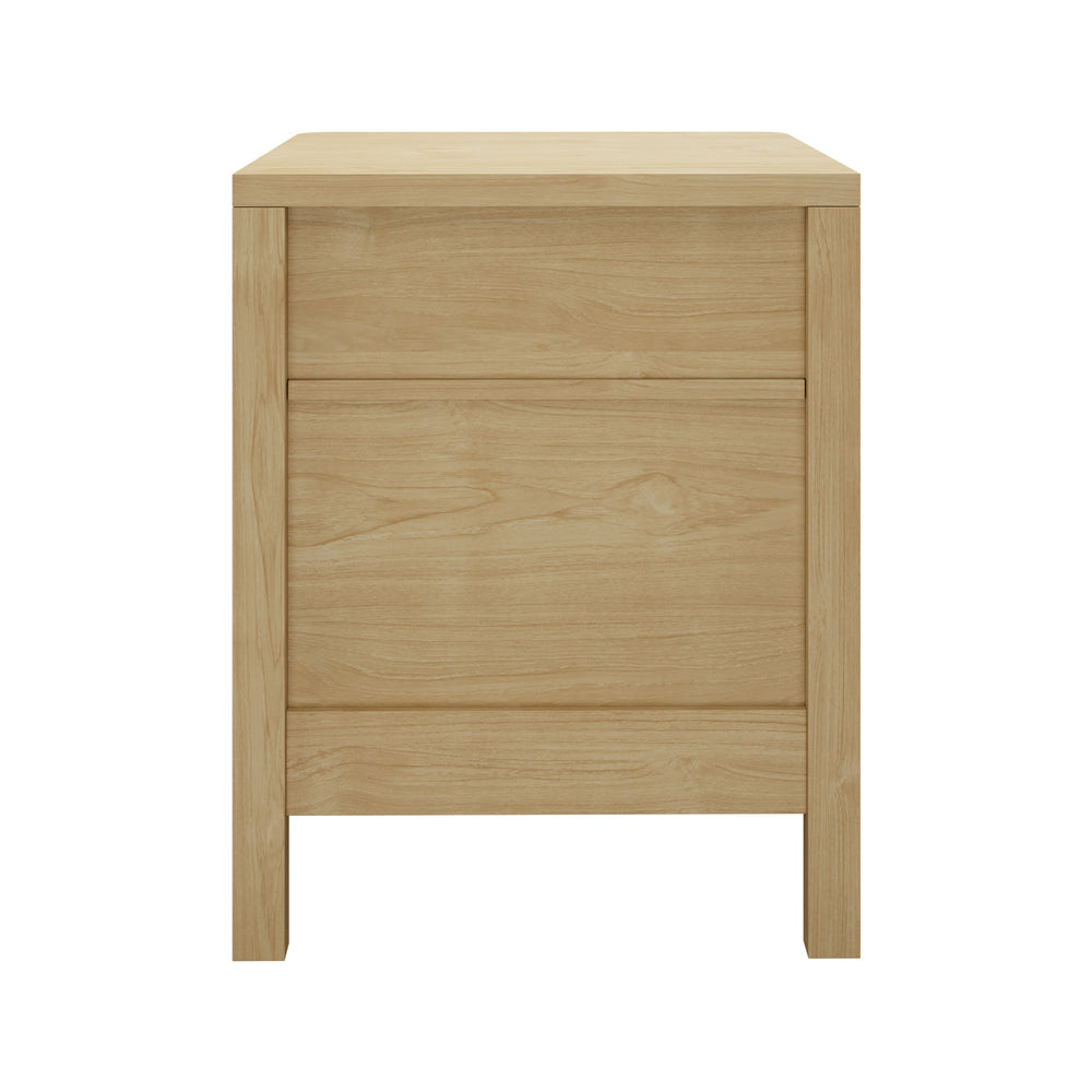 Amaro 2 Draw Ripple Front Bedside Table | Modern Storage Bedside Unit Nightstand
