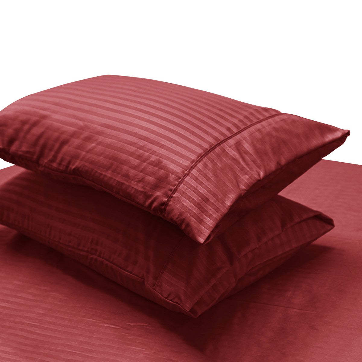 2000TC Pin Stripe Bamboo Cooling Fitted Sheet Combo Set | Hotel Quality Jacquard Bamboo Sheets