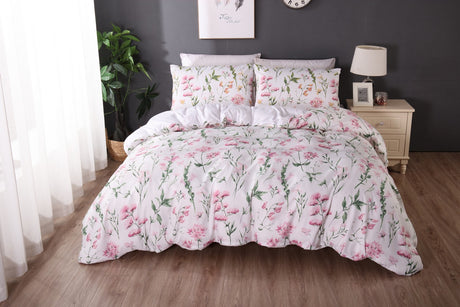 Ramesses 2000TC Printed Bamboo Quilt Cover Set | Cooling Hypo-Allergenic Breathable Duvet Cover