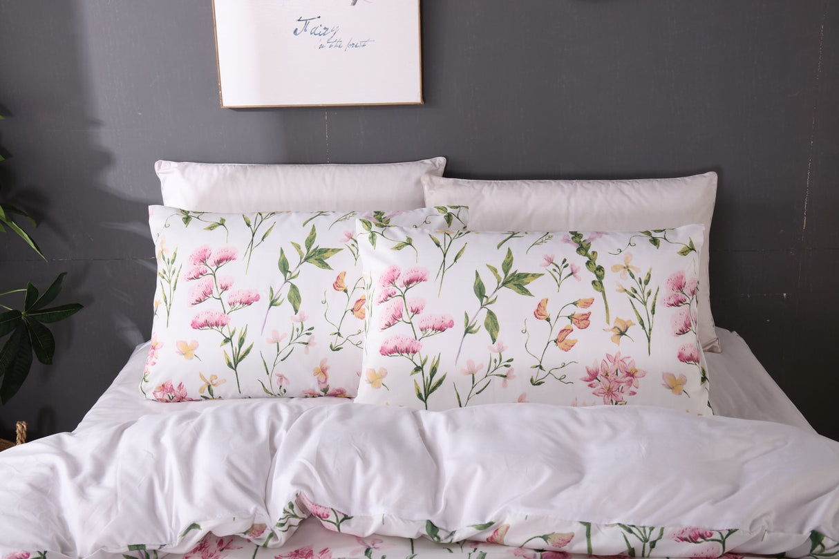 Ramesses 2000TC Printed Bamboo Quilt Cover Set | Cooling Hypo-Allergenic Breathable Duvet Cover