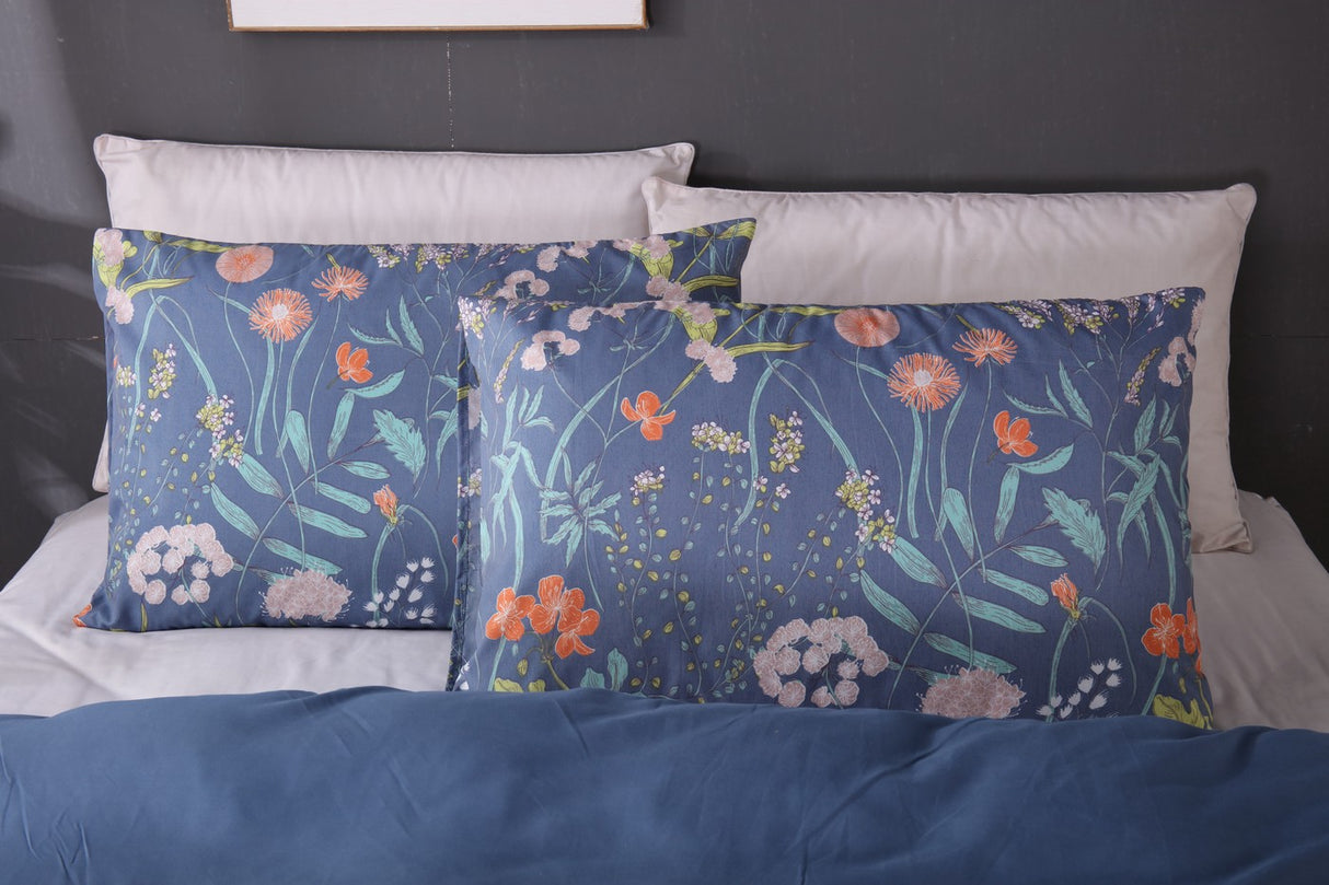 Ramesses 2000TC Printed Bamboo Quilt Cover Set | Cooling Hypo-Allergenic Breathable Duvet Cover