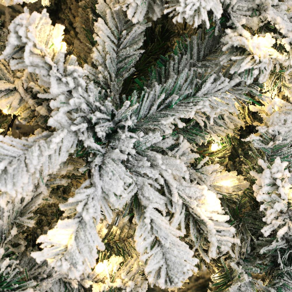 Ultimate Deluxe Sierro LED Christmas Trees | Green Pine Cones Snow LED Xmas Trees