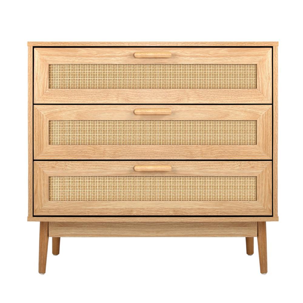 Abruzzi Rattan 3 or 9 Chest of Drawers Dresser Cabinet | Rattan Storage Unit Furniture