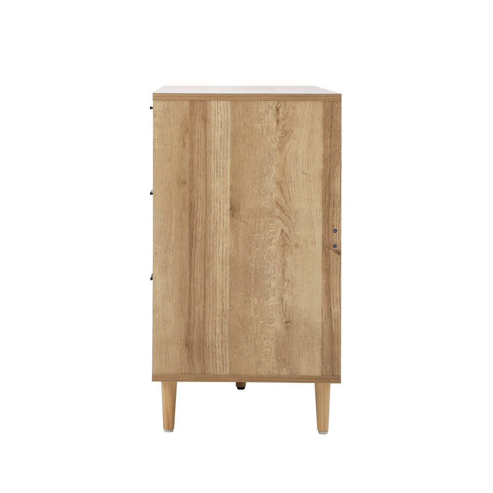Essenza Mila 6 Draw Modern Dresser Tallboy | 6 Draw Chest Of Drawers Wooden Storage Unit